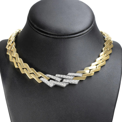 14k Yellow Gold 2 3/4 Cttw Pave Diamond Miami Cuban Curb Link Chain 16&quot; Necklace (H-I Color, SI1-SI2 Clarity)