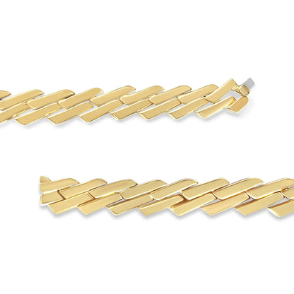 14k Yellow Gold 2 3/4 Cttw Pave Diamond Miami Cuban Curb Link Chain 16&quot; Necklace (H-I Color, SI1-SI2 Clarity)