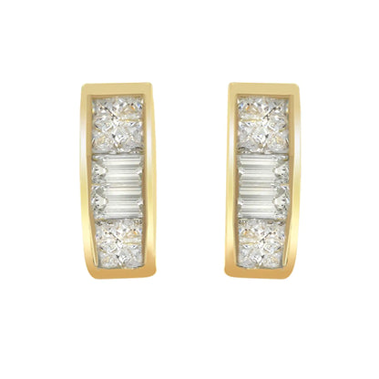 14k Yellow Gold 1/4ct TDW Diamond Earrings (H-I, SI1-SI2)